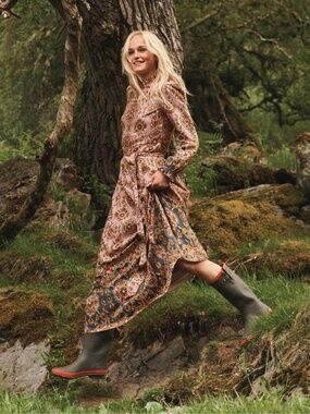 BODEN Mariam Silk/viscose Maxi dress 6R